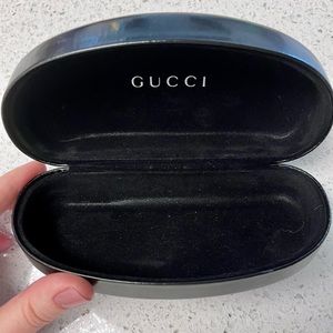 Gucci sunglasses case. Black